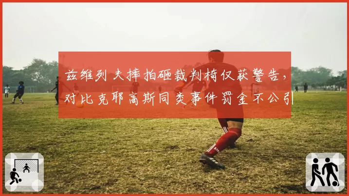 兹维列夫摔拍砸裁判椅仅获警告,对比克耶高斯同类事件罚金不公引众怒
